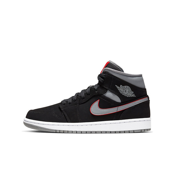 air jordan 1 mid black particle grey