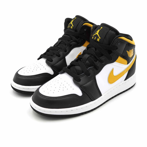 AIR JORDAN 1 MID WHITE POLLEN BLACK GS (YOUTH) 2021 - Stay Fresh