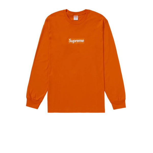 SUPREME BOX LOGO L/S TEE ORANGE FW20