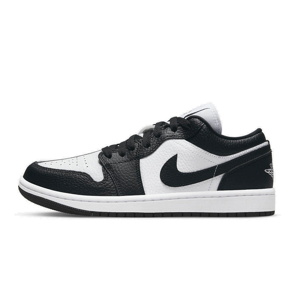 black and white low top jordan 1s