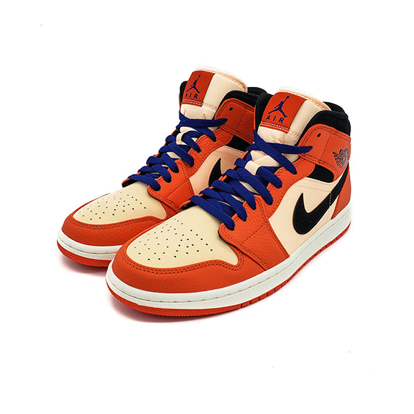 jordan 1 mid team orange black