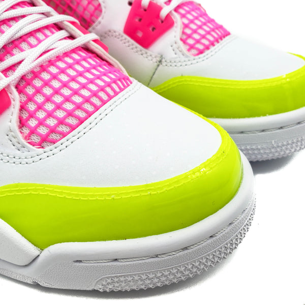 pink and green jordan 4