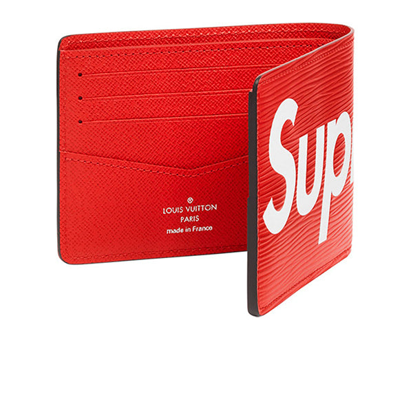 Louis Vuitton x Supreme Brazza Wallet Epi Black