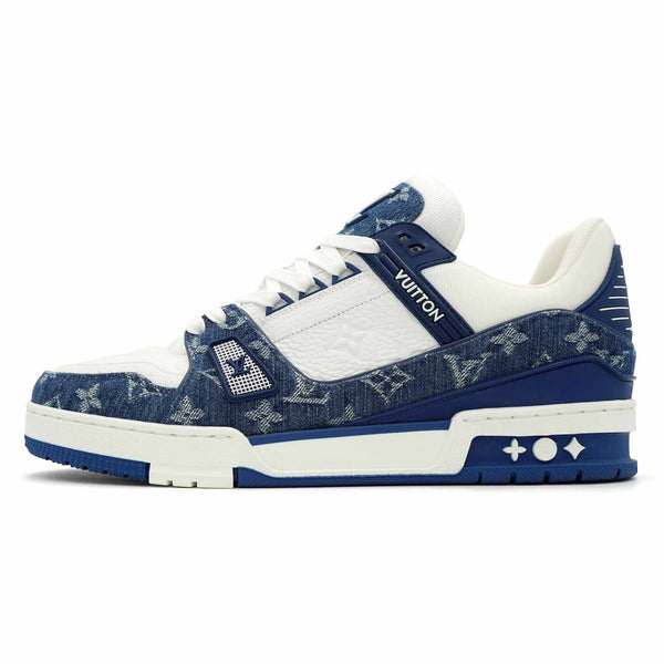 Louis Vuitton LV Trainers Monogram Denim with Strap (Blue)