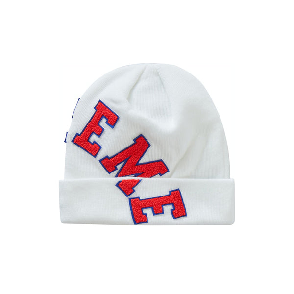 NEW ERA X SUPREME BIG ARC BEANIE WHITE FW20 - HotelomegaShops