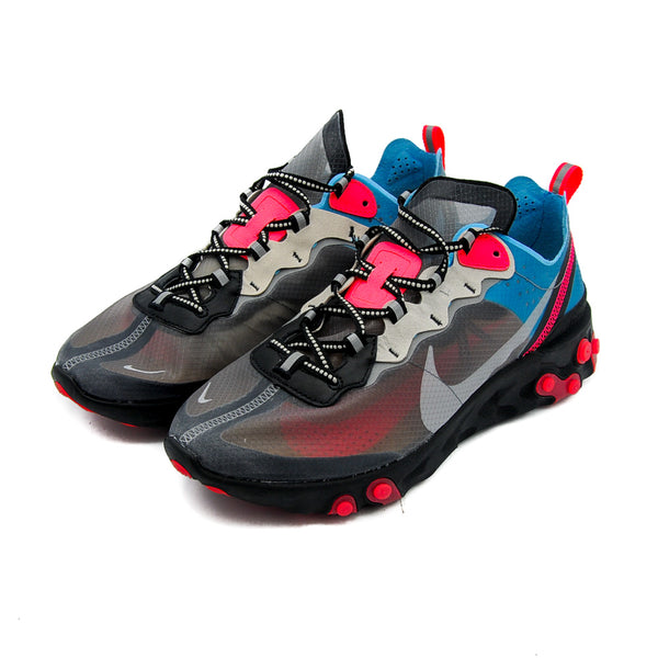 nike react element 87 chill blue solar red