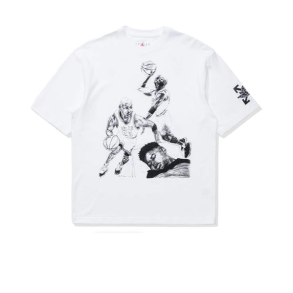 off white jordan tee white