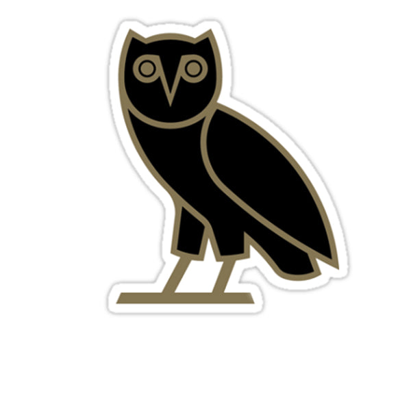OVO OWL STICKER BLACK/GOLD - Stay Fresh