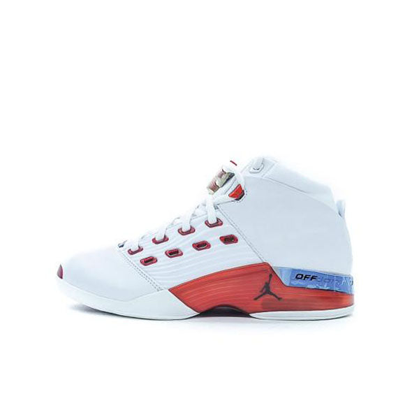 red and white jordan 17