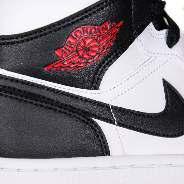 air jordan 1 mid womens reverse black toe