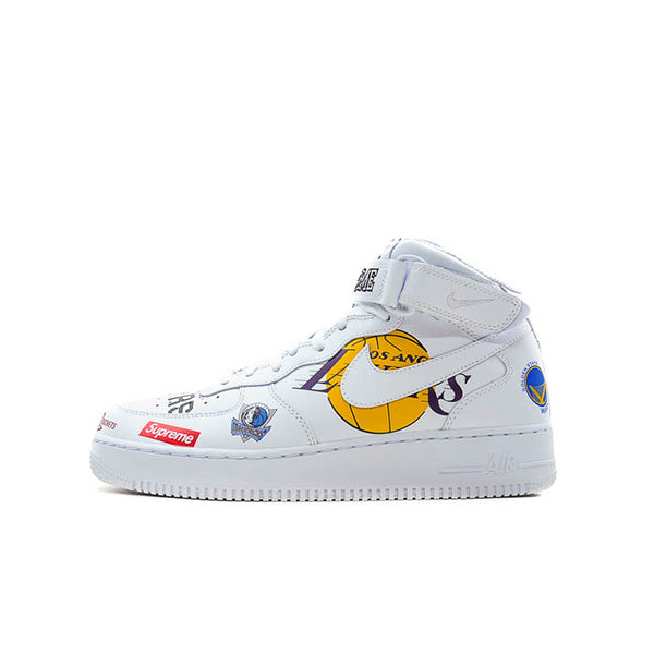 nike air force supreme nba white