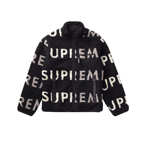 reversible logo fleece jacket supreme