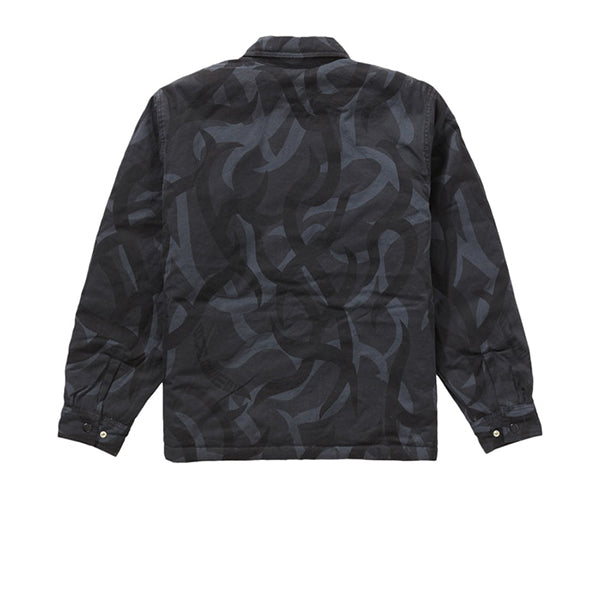 SUPREME REVERSIBLE PUFFY WORK JACKET BLACK TRIBAL FW19 - Stay Fresh