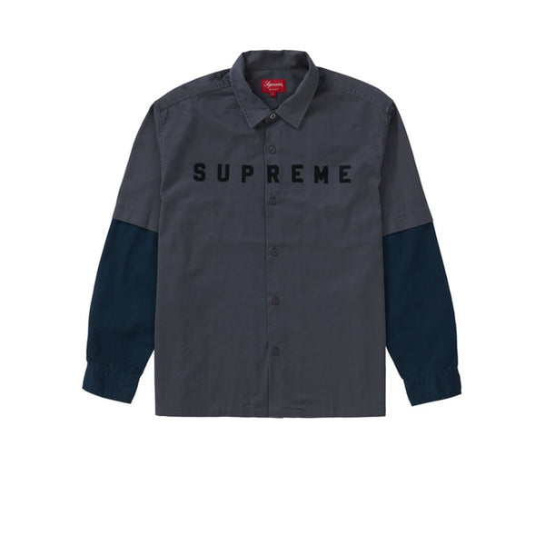 M Supreme 2-Tone Work Shirt dark grey