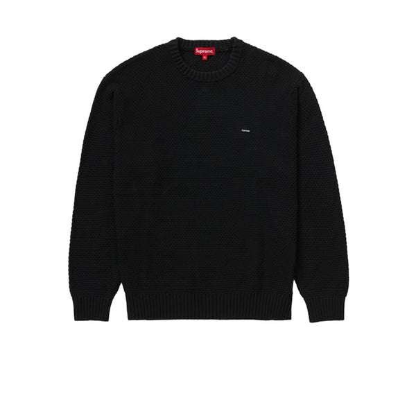 SUPREME TEXTURED SMALL BOX SWEATER BLACK FW20