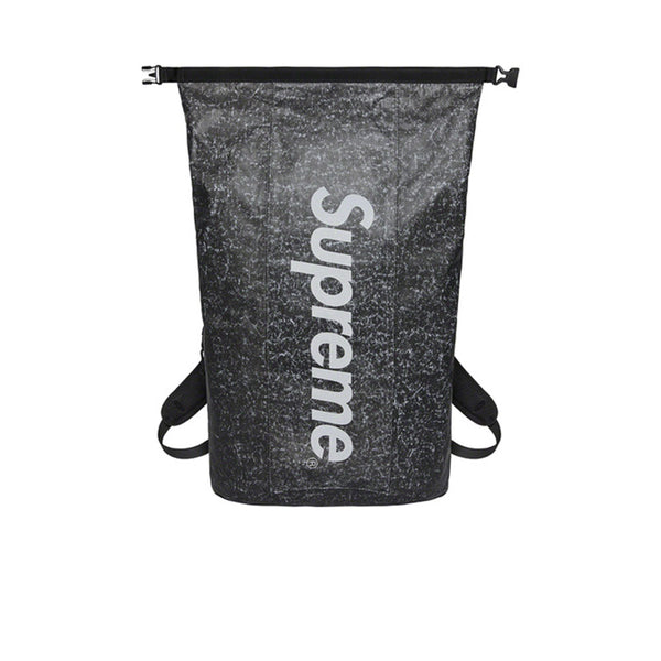 supreme waterproof reflective speckled backpack black