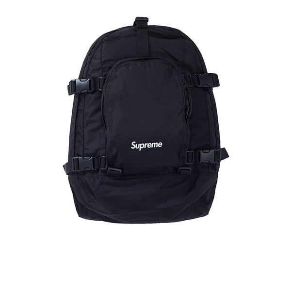 supreme black and white backpack