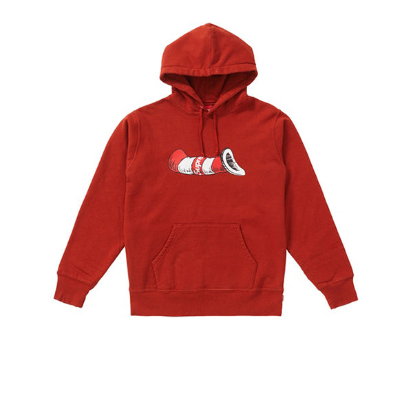 SUPREME CAT IN THE HAT HOODED SWEATSHIRT RUST FW18