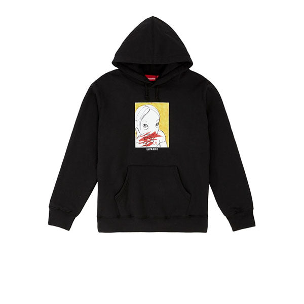 SUPREME NOSE BLEED HOODED SWEATSHIRT BLACK FW19