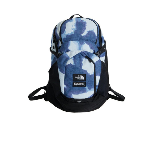 SUPREME X THE NORTH FACE BLEACHED DENIM PRINT POCONO BACKPACK