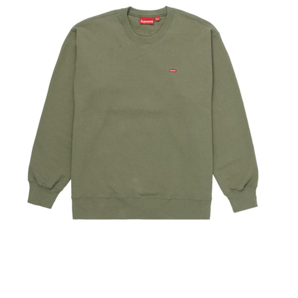 SUPREME SMALL BOX CREWNECK LIGHT OLIVE FW21 - Stay Fresh