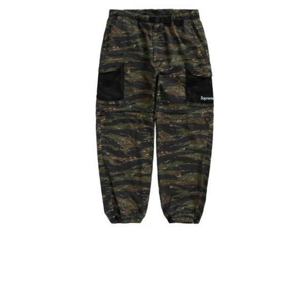 SUPREME MESH POCKET BELTED CARGO PANT TIGERSTRIPE CAMO SS21 - Stay