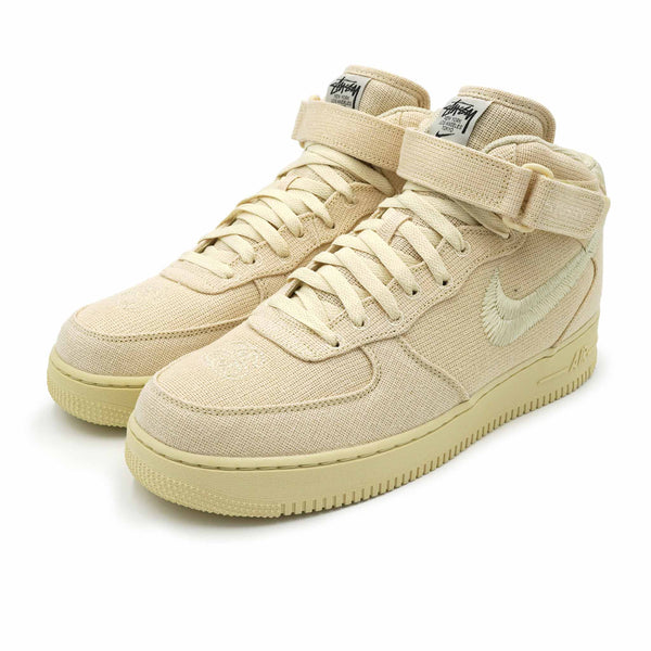 Stussy x Nike Air Force 1 Mid 'Fossil' - Size 12 Men