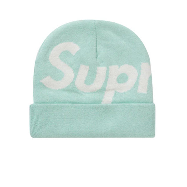 SUPREME BIG LOGO BEANIE TURQUOISE FW21 - Stay Fresh