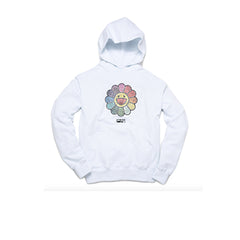 Takashi Murakami ComplexCon Swarovski Crystal Flower Hoodie Black for Women