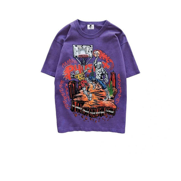 Pre-owned T-shirt In Purple