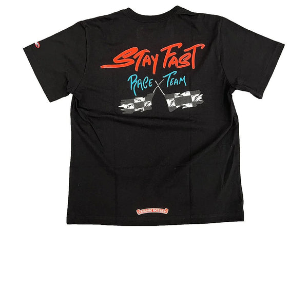 CHROME HEARTS MATTY BOY STAY FAST RACE TEAM TEE BLACK