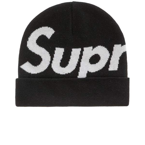 SUPREME BIG LOGO BEANIE BLACK FW22