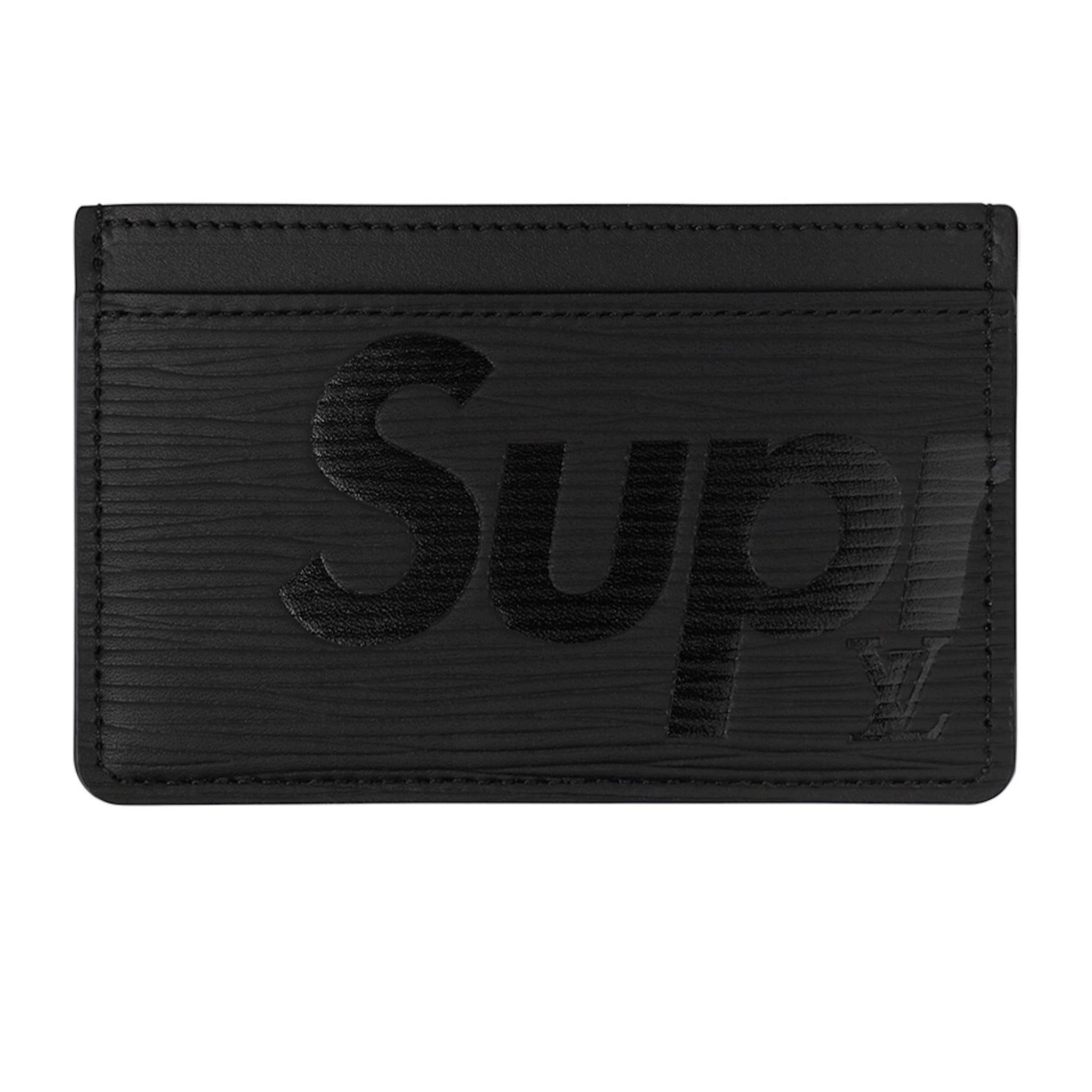 LOUIS VUITTON  MATTE BLACK SUPREME EDITION EPI SUPREME KEEPALL