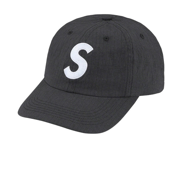 SUPREME CORDURA RIPSTOP S LOGO 6-PANEL BLACK SS23 - HotelomegaShops