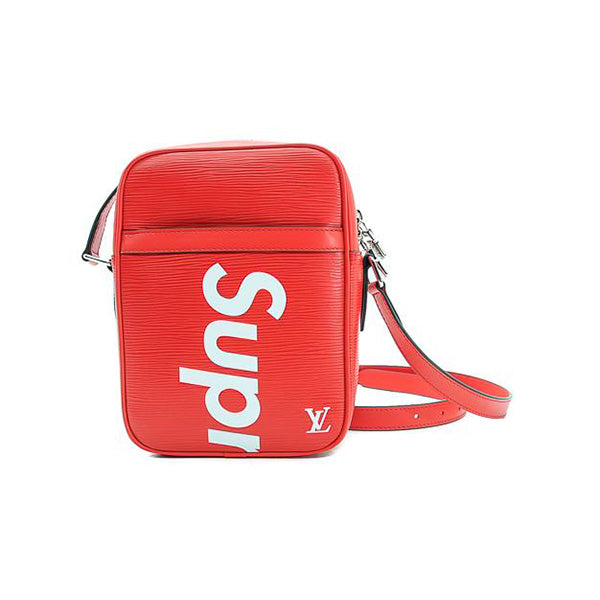 Louis Vuitton LV x Supreme Messenger Danube Epi PM Bag Red 