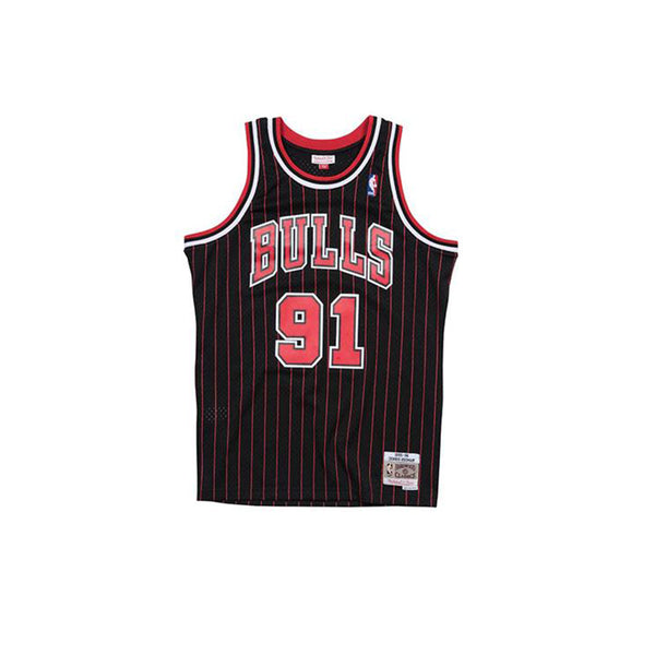 Mitchell & Ness Swingman Chicago Bulls Alternate 1995-96 Dennis Rodman Jersey, Black