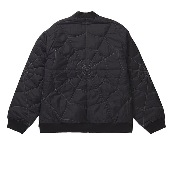 SUPREME SPIDER WEB QUILTED WORK JACKET BLACK SS19 - Stay Fresh