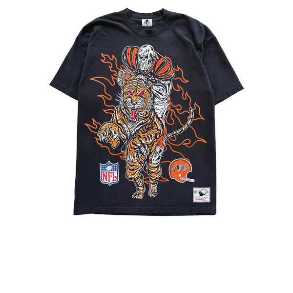 Mitchell & Ness Cincinnati Bengals Black Throwback Logo