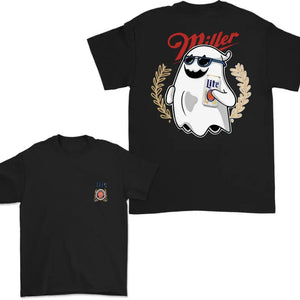 Miler Lite Ghost Halloween 2 Sided Shirt, Halloween Trendy Shirt - MyCustore