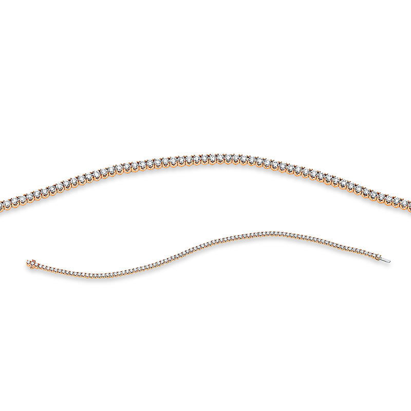 Armband - Tennisarmband aus Gold mit Diamanten - 5D412 Verlobungsring mit Farbstein Armband aus Gold mit 116