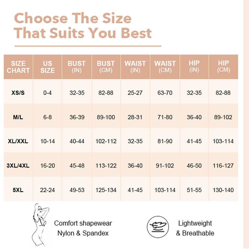 Size chart - Snatched body
