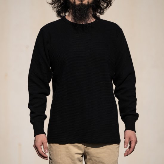 両Vトレーナー リバース型 ブラック Loop Wheeled V Sweater Reverse ...