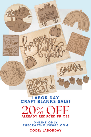 Craft Blanks to diy your own holiday decor_labor day sale use code LABORDAY for an extra 20% off your purchase