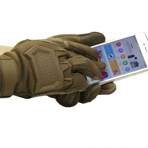 mit taktischen Handschuhen Smartphone bedienen