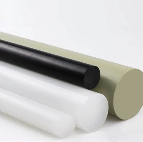CNC machine processing Polypropylene rods for custom components