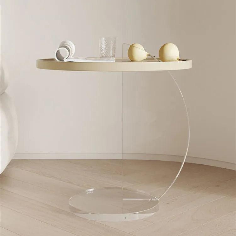 Modern Acrylic Side Table | Nordic Clear Coffee Table for Small Spaces