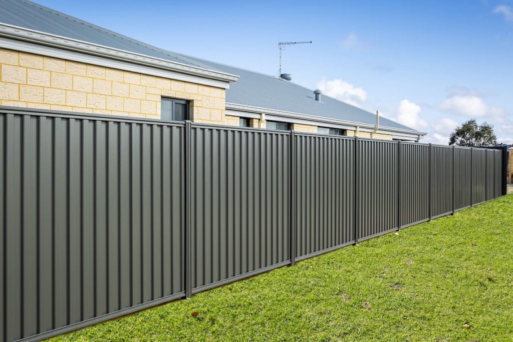 Corrugated Metal Fence