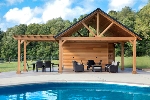 Stained Wood Gazebo