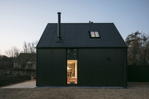 House With Corrugated Metal Siding