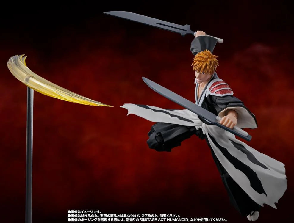 BANDAI Bleach Thousand Year Blood War S.H.Figuarts Ichigo Kurosaki (Dual Zangetsu)